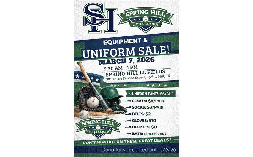 Equipment and Uniform Sell